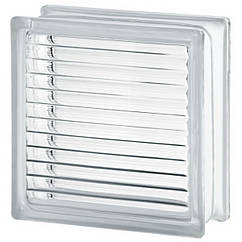 Склоблок Clear Paralline безкольоровий 190х190х80 мм