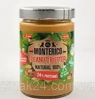 Арахісова паста натуральна без цукру, глютену і пальмової олії Monterico 100% Natural 500г Іспанія