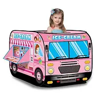 Детская игровая палатка фургончик с мороженым Bambi M Машина-мороженое.