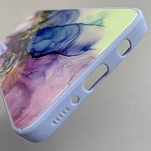Чохол для Samsung Galaxy A50s чохол бузковий мармур із захистом камери на телефон самсунг а50с q7k, фото 4