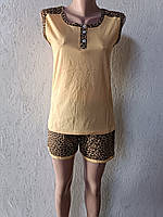 Пижама женская широкая шлейка ( тигр)