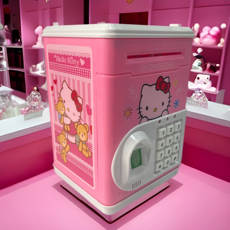 Сейф скарбничка з відбитком пальця Hello Kitty