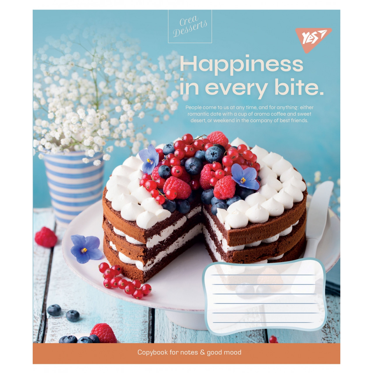 Зошит шкільний А5/96 лінія YES Desserts(766506)