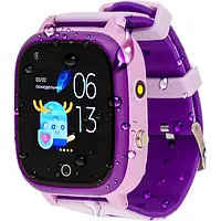 Смарт-часы AmiGo GO005 Purple детские Splashproof 4G Wi-Fi Thermometer (dwswgo5prpl)