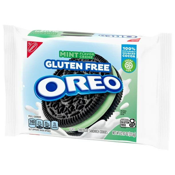 Печиво без глютену Oreo Gluten Free Mint Creme Chocolate Sandwich 353 g, фото 1