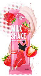 Концентрат молочного напою "MILKSHAKE" зі смаком полуниці 50г (шоубокс 12шт)