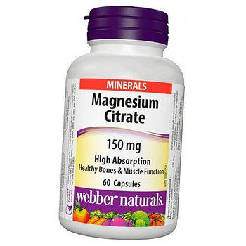 Webber Naturals - Magnesium Citrate 150mg (60 caps)