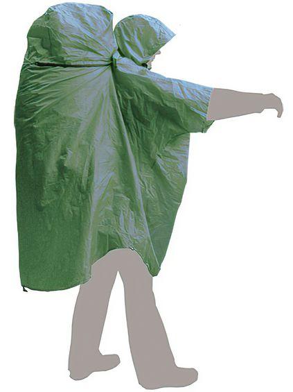 Terra "PonchoBag S/M" (зелений) накидка дощова, фото 1