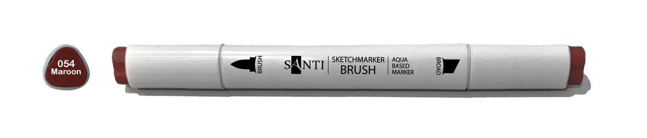 Скетч-маркер акварельний SANTI sketch SM-54 темно-бордовий (390720)