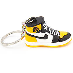 Брелок Nike Jordan Yellow Black, 1шт., розмір 35х55мм, довжина 90мм