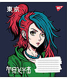 Зошит шкільний А5/12 коса лінія YES Anime  набір 25 шт. (766304), фото 3