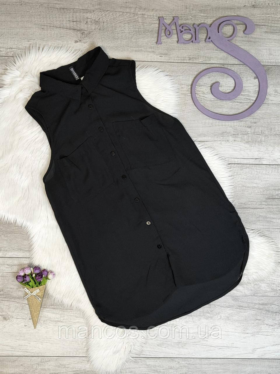 Жіноча літня чорна блузка H&M без рукавів Розмір 46 М