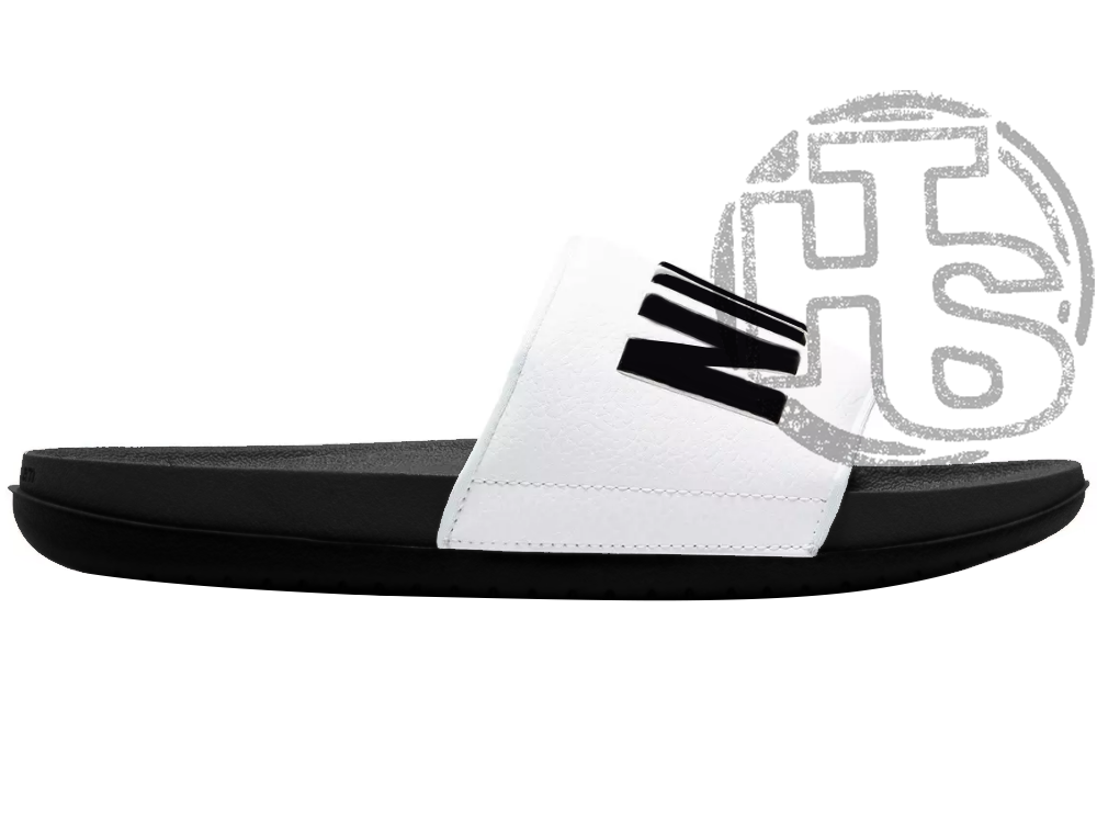 White slides sales nike