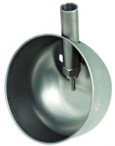 Чашкова поїлка для свиней на відгодівлі 30-130 кг (нержавійка кругла), фото 1