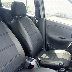 Чохли на сидіння Dacia Logan шкірозамінник + тканина модельні