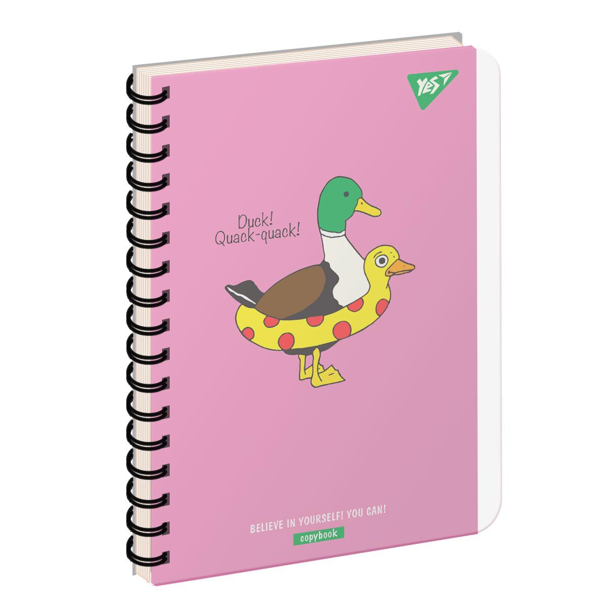 Зошит для студентів із роздільниками YES В6/144 Duck пластикова обкладинка (681896)
