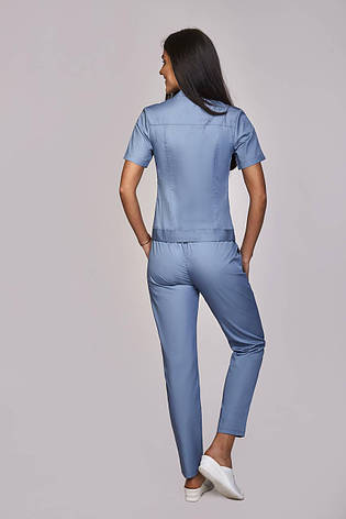 Жіночий медичний костюм Черрі сірий - Костюм косметолога, фото 2