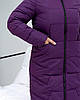 Красива зимова куртка жіноча з капюшоном розміри 48-64, фото 2