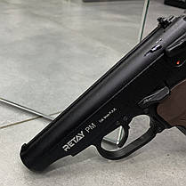 Пістолет стартовий Retay PM, кал. 9 мм, колір – Чорний (L499311), фото 3