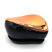 Гребінець для волосся Tangle Teezer Compact глянсовий чорно-бронзовий