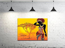 Картина на полотні на стіну для інтер`єру/спальні/прихожої DK Африка 45х60 см (DKP4560-la769)