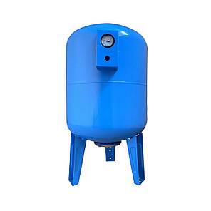 Гідроакумулятор 100л VOLKS pumpe 10bar вертик.(з манометром), фото 1