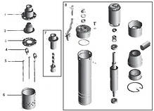 Насос свердловинний шнековий VOLKS pumpe 3QGD 1,5-70-0,37 кВт 3 дюйми + кабель 15м, фото 5