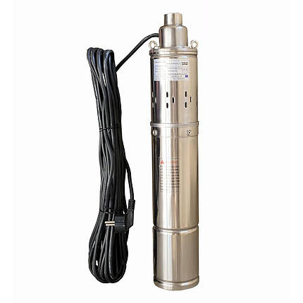 Насос свердловинний шнековий VOLKS pumpe 4QGD 1,8-50-0,5 кВт 4 дюйми + кабель 15м, фото 1