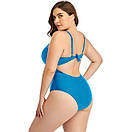 Модний цілісний купальник великих розмірів. Стильний жіночий купальник з утяжкою батал "Bellinda" від L до 4XL, фото 8