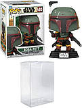 Фанко поп! Star Wars: Book of Boba Fett — Боба Фетт в комплекте с EcoTEK Pop Protector, фото 5
