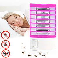 Лампа от комаров "Mosquito small night lamp" Розовая, электро ловушка для насекомых 220В (знищувач комах)
