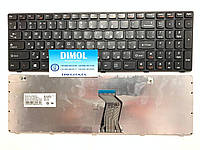 Оригинальная клавиатура для Lenovo IdeaPad G580, G585, N580, N585, Z580, Z585 black (black frame)