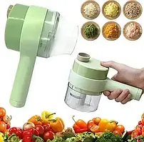 Універсальний акумуляторний мініблендер, Зміймач food chopp, Електрична овочерізка 4 в 1 food chopper