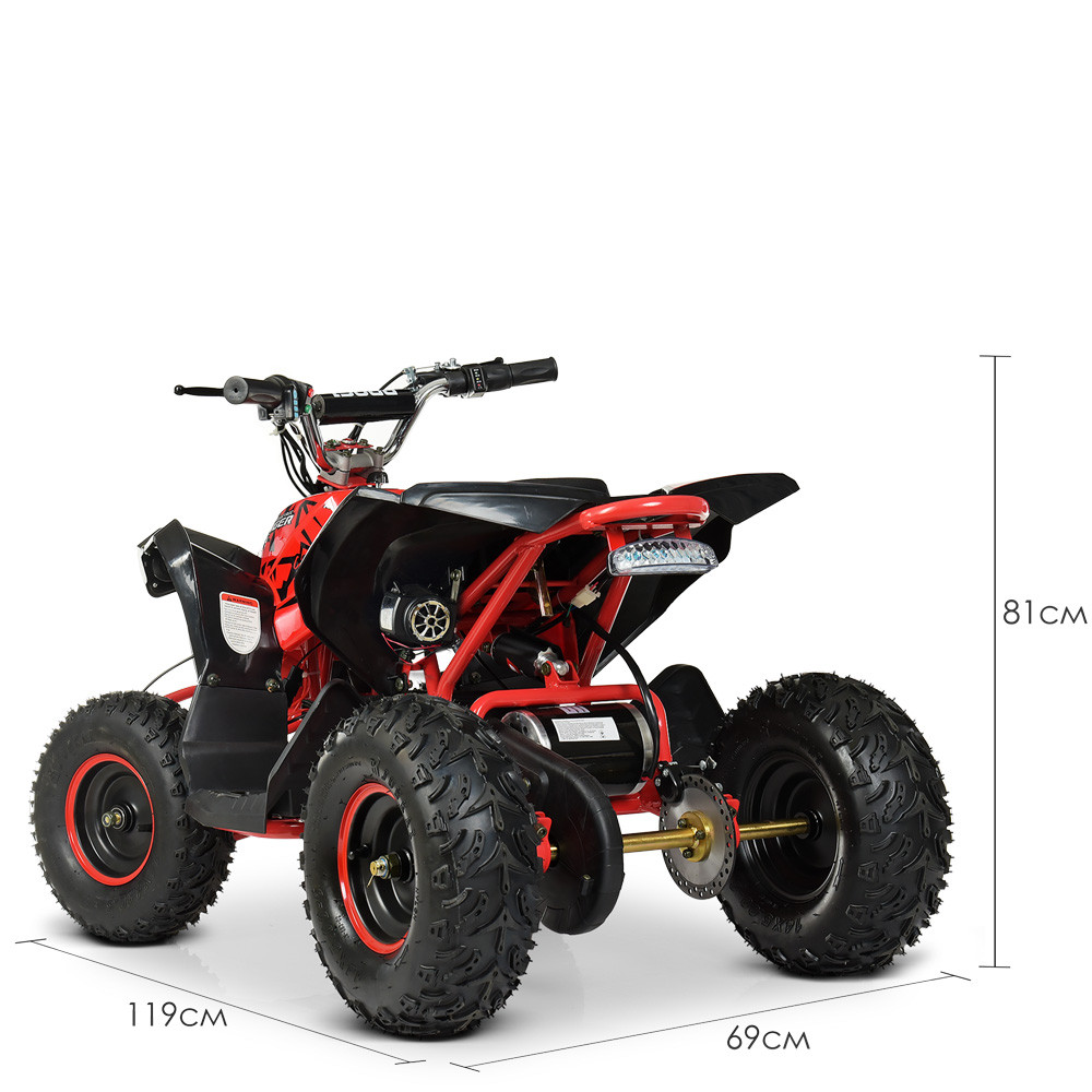 Квадроцикл электрический с мотором 1000W Profi HB-EATV1000Q-3ST V2 красный для детей от 8 лет bs - фото 5 - id-p1854104152