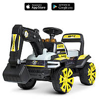 Детский электромобиль - трактор M 4838BR-6 желтый (разные цвета), свет, звук, MP3, USB. bs
