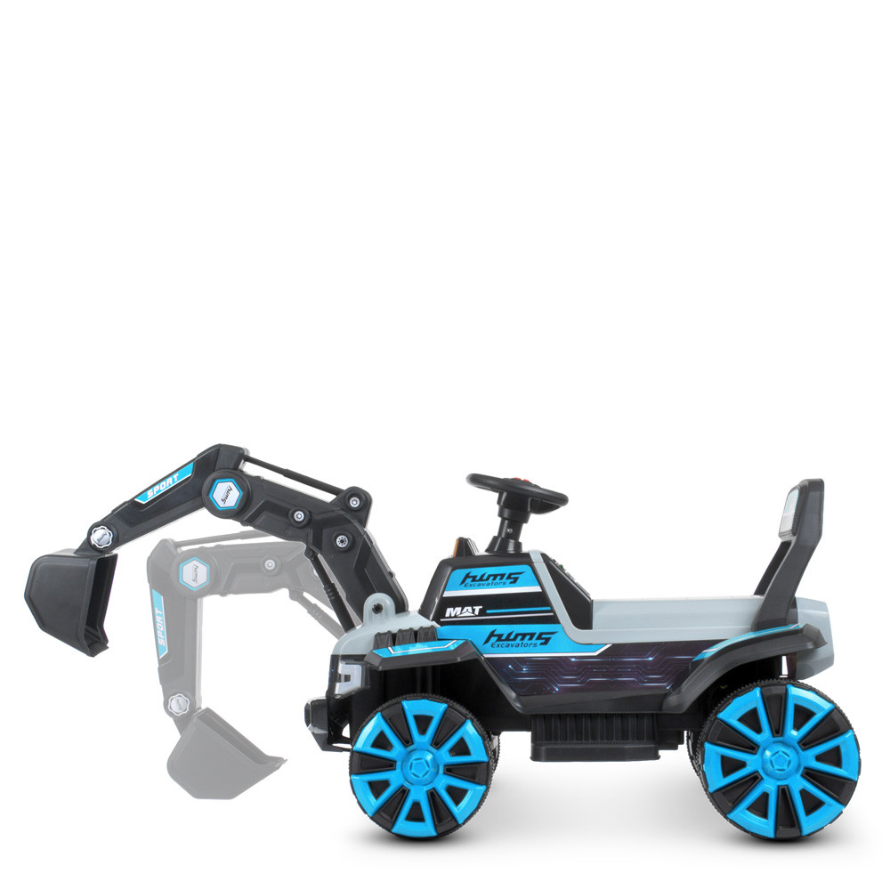 Детский электромобиль - трактор M 4838BR-4 синий (разные цвета), свет, звук, MP3, USB. bs - фото 4 - id-p1854104172