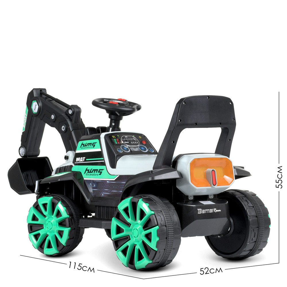 Детский электромобиль - трактор M 4838BR-15 бирюзовый (разные цвета), свет, звук, MP3, USB. bs - фото 6 - id-p1854104174