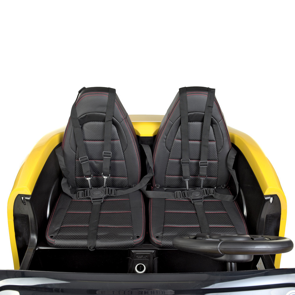 Электромобиль для подростков двухместный Porsche (мотор 180W, MP3, USB) Bambi M 4055AL-6 Желтый bs - фото 5 - id-p1854104247