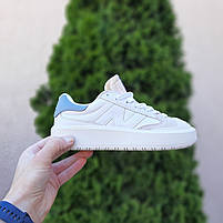 Жіночі кросівки весна літо білі з бежевим New Balance CT302. Взуття жіноче біле Нью Баланс СТ302 на весну, фото 3