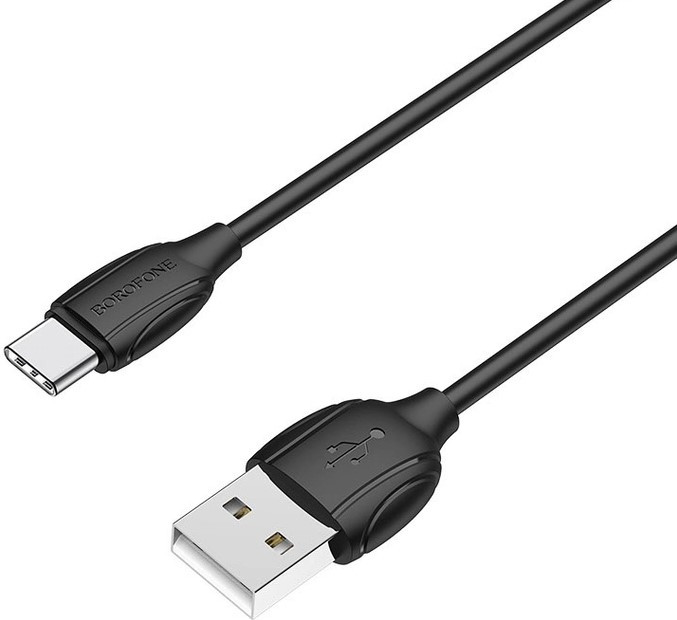 Кабель Borofone BX19 Benefit 2.4A 1M Type-c Black, фото 1