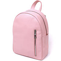 Практичный женский рюкзак из натуральной кожи Shvigel 16319 Розовый ag