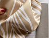 Косинка шовкова хустка в смужку анімалістичний принт зебра на шию на сумку жіночий атласний шаль шовк-армані, фото 5