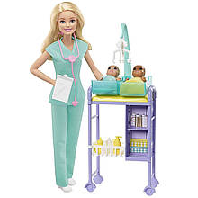 Лялька Барбі Дитячий лікар Barbie Careers Baby Doctor GKH23