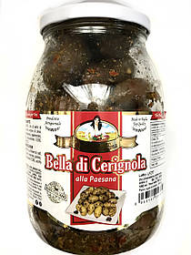 Оливки гіганти сухого посолу з кісточкою Bella di Cerignola alla Paesana Bella Contadina 1062 мл