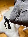 Подушка-накидка на меблі Оливкова велюрова 40х40 см, фото 3