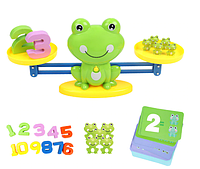 Настольная обучающая игра для детей математические весы Fun Frog balance