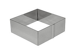 Форма квадратна з нержавіючої сталі 12х12х4,5 см