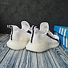 Чоловічі кросівки Adidas ZX 5K Boost White black білі з чорним Адідас ЗХ текстиль сітка весна літо, фото 8