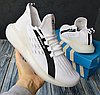 Чоловічі кросівки Adidas ZX 5K Boost White black білі з чорним Адідас ЗХ текстиль сітка весна літо, фото 6