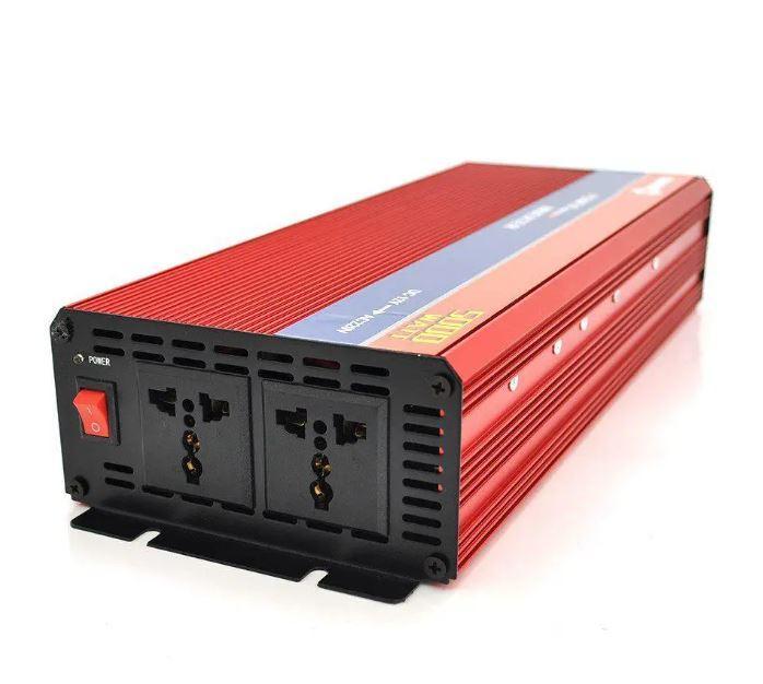 Інвертор напруги NV-5000(2500Вт), 12/220V, approximated, 2 універсальні розетки, клеми, Box